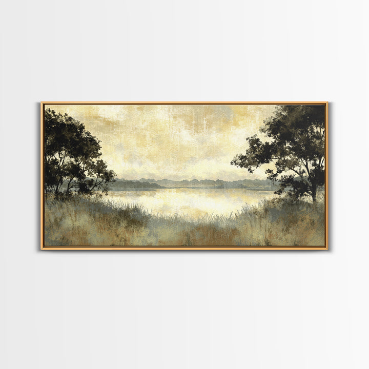 Monochrome Forest Silhouette Canvas Print, Guest Bedroom Art, Wall Decor, Bedroom Decor, Fine Art, Guest, Living Room Decor, GBA-2x1-57