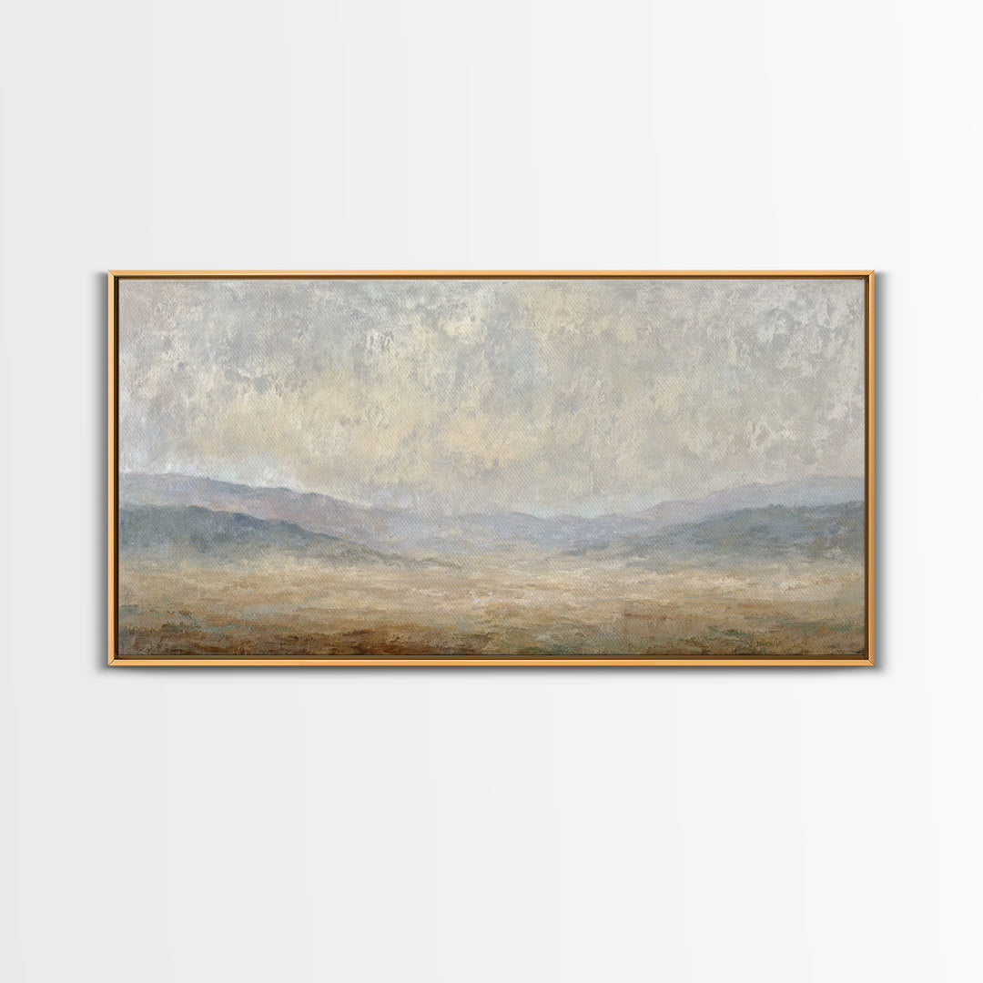 Gentle Rain over Distant Hills Canvas Print, Guest Bedroom Art, Printable Wall Art, Bedroom Decor, Watercolor Art, Guest, GBA-2x1-68
