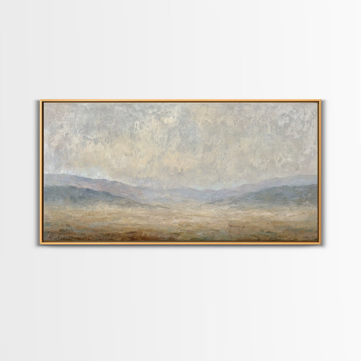 Gentle Rain over Distant Hills Canvas Print, Guest Bedroom Art, Printable Wall Art, Bedroom Decor, Watercolor Art, Guest, GBA-2x1-68