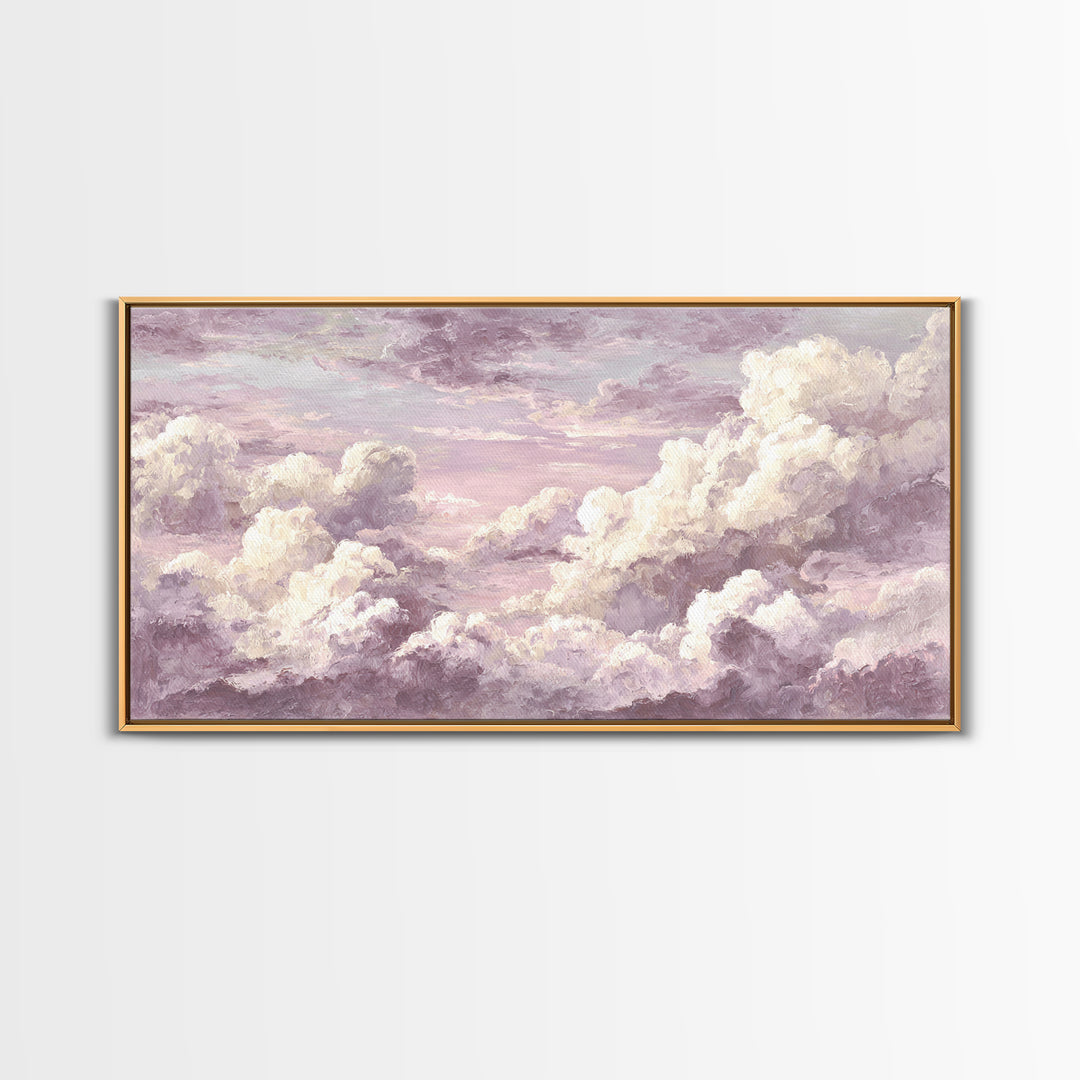 Quiet Lake Landscape at Early Morning Canvas Print, Guest Bedroom Art, Wall Decor, Bedroom Decor, Oil Painting, Guest, GBA-2x1-94