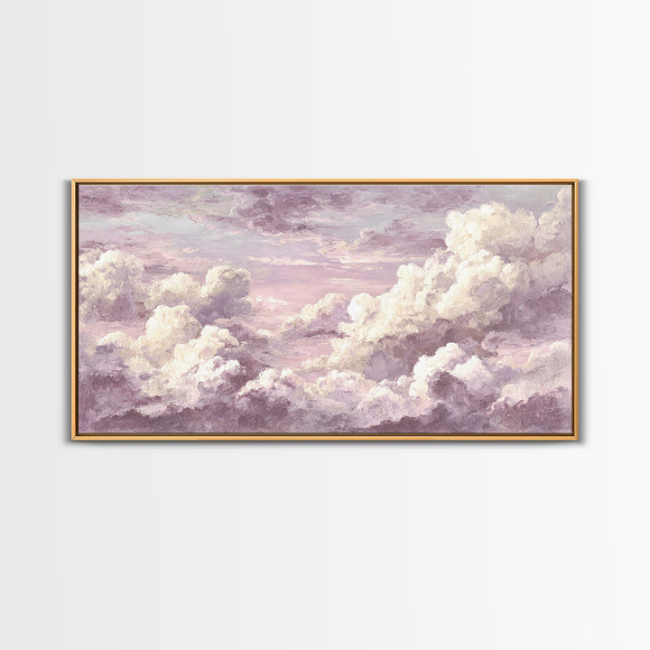 Quiet Lake Landscape at Early Morning Canvas Print, Guest Bedroom Art, Wall Decor, Bedroom Decor, Oil Painting, Guest, GBA-2x1-94