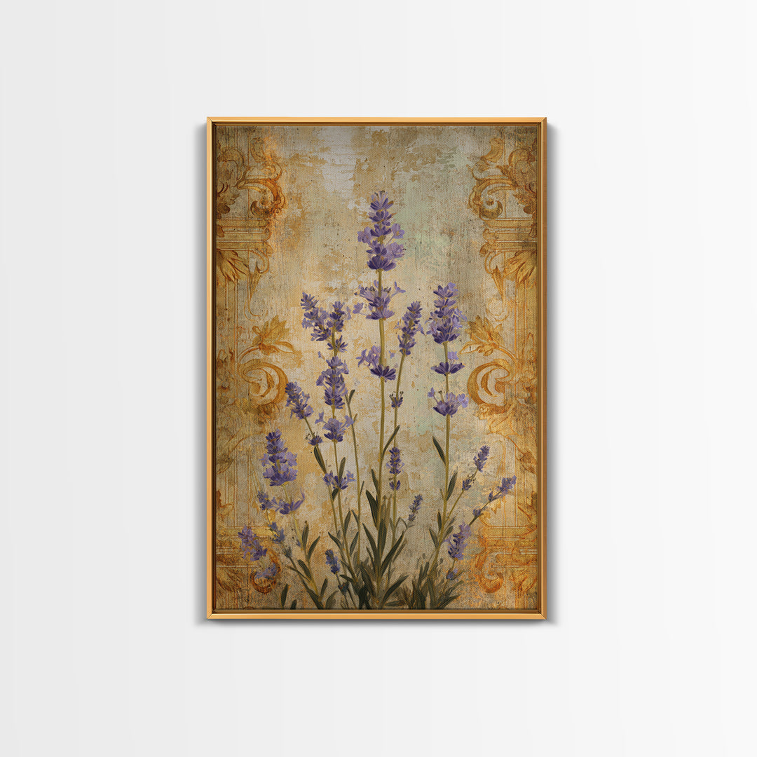 Lavender Field under Pale Sky Canvas Print, Guest Bedroom Art, Fine Art Print, Bedroom Decor, Watercolor Art, Guest, Poster, GBA-2x3-27