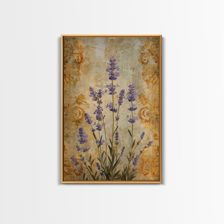 Lavender Field under Pale Sky Canvas Print, Guest Bedroom Art, Fine Art Print, Bedroom Decor, Watercolor Art, Guest, Poster, GBA-2x3-27