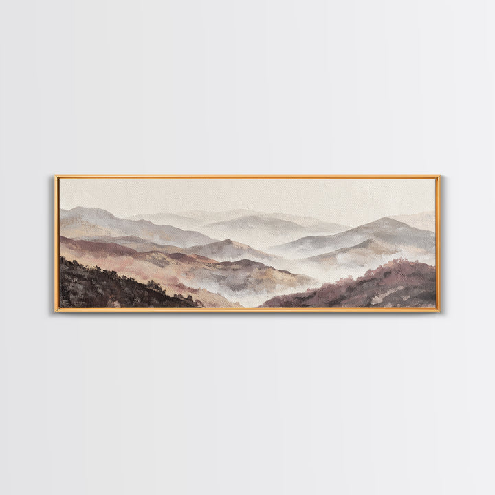 Gentle Rain over Distant Hills Canvas Print, Guest Bedroom Art, Gallery Decor, Bedroom Decor, Fine Art, Guest, Contemporary Art, GBA-3x1-40