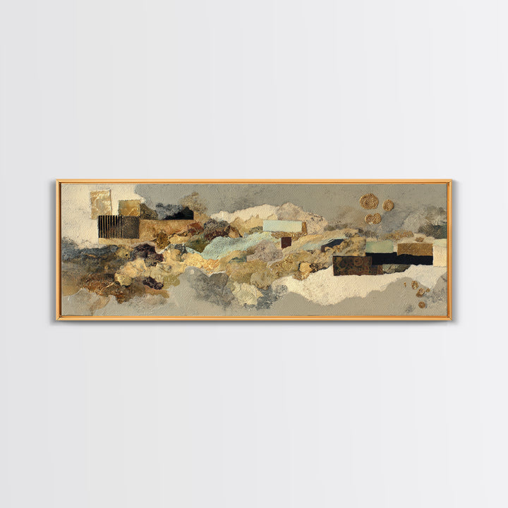 Abstract Woven Texture Canvas Print, Guest Bedroom Art, Cat Wall Art, Bedroom Decor, Abstract Art, Guest, Fine Art Print, GBA-3x1-6