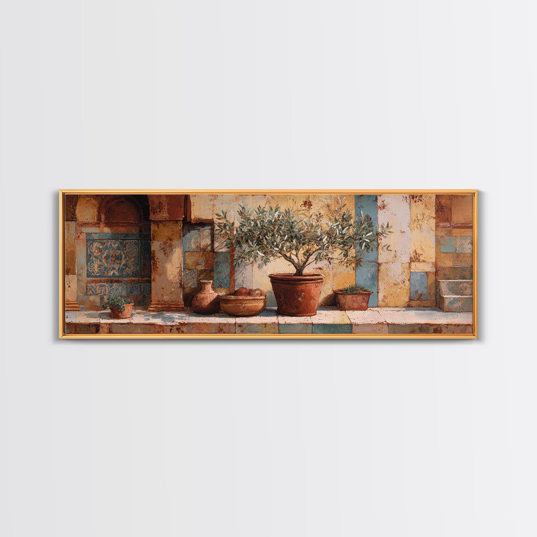 Olive Branch Still Life Framed Canvas Print, Guest Bedroom Art, Framed Wall Art, Bedroom Decor, Guest, Farmhouse Wall Decor, GBA-3x1-9