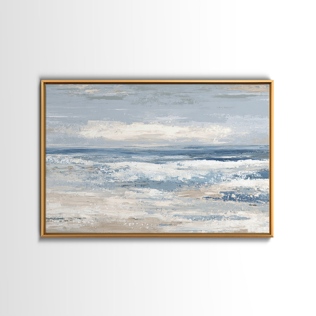 Coastal Dunes in Pale Blue and Sand Canvas Print, Guest Bedroom Art, Bedroom Wall Decor, Bedroom Decor, Fine Art, Guest, GBA-3x2-33
