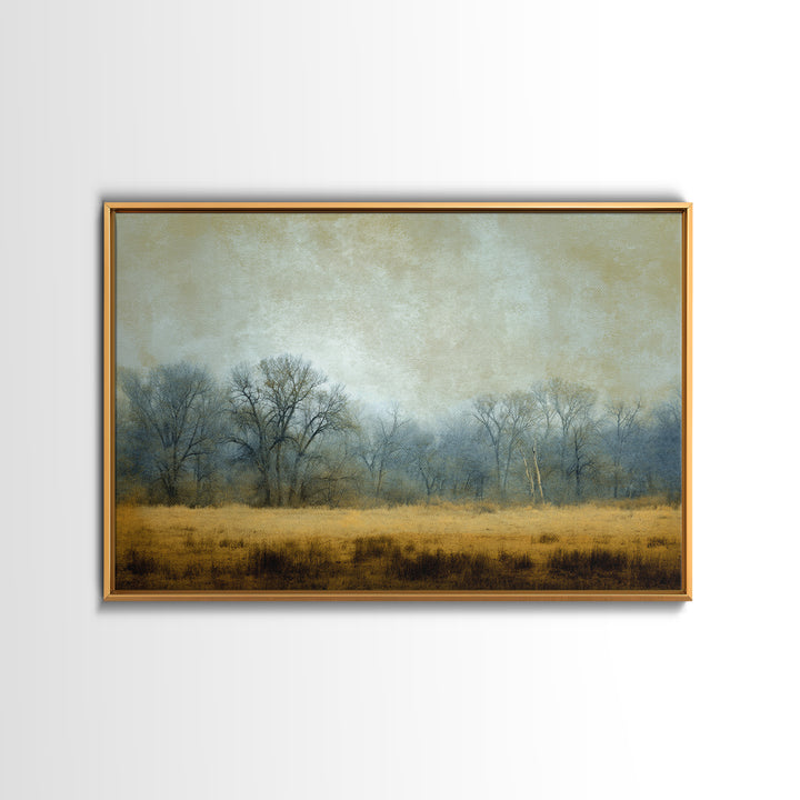 Monochrome Forest Silhouette Canvas Print, Guest Bedroom Art, Farmhouse Wall Art, Bedroom Decor, Fine Art, Guest, GBA-3x2-89