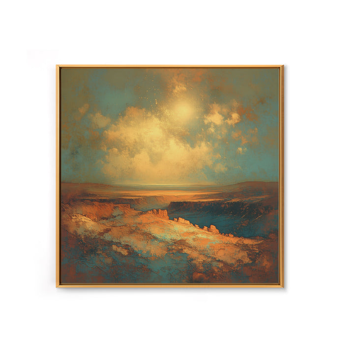 Serene Desert Horizon Canvas Print, General Fine Art, Gallery Decor, Living Room Decor, Fine Art, Wall Art, Home Decor, GEN-1x1-17
