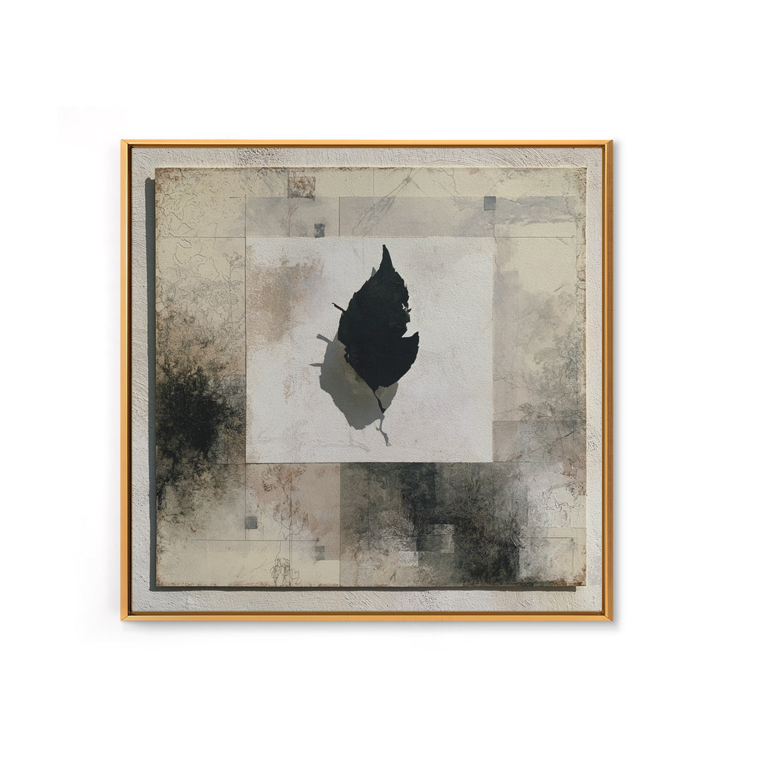 Large Neutral Floral Study Framed Canvas Print, General Fine Art, Wall Hanging, Living Room Decor, Oil Painting, GEN-1x1-2