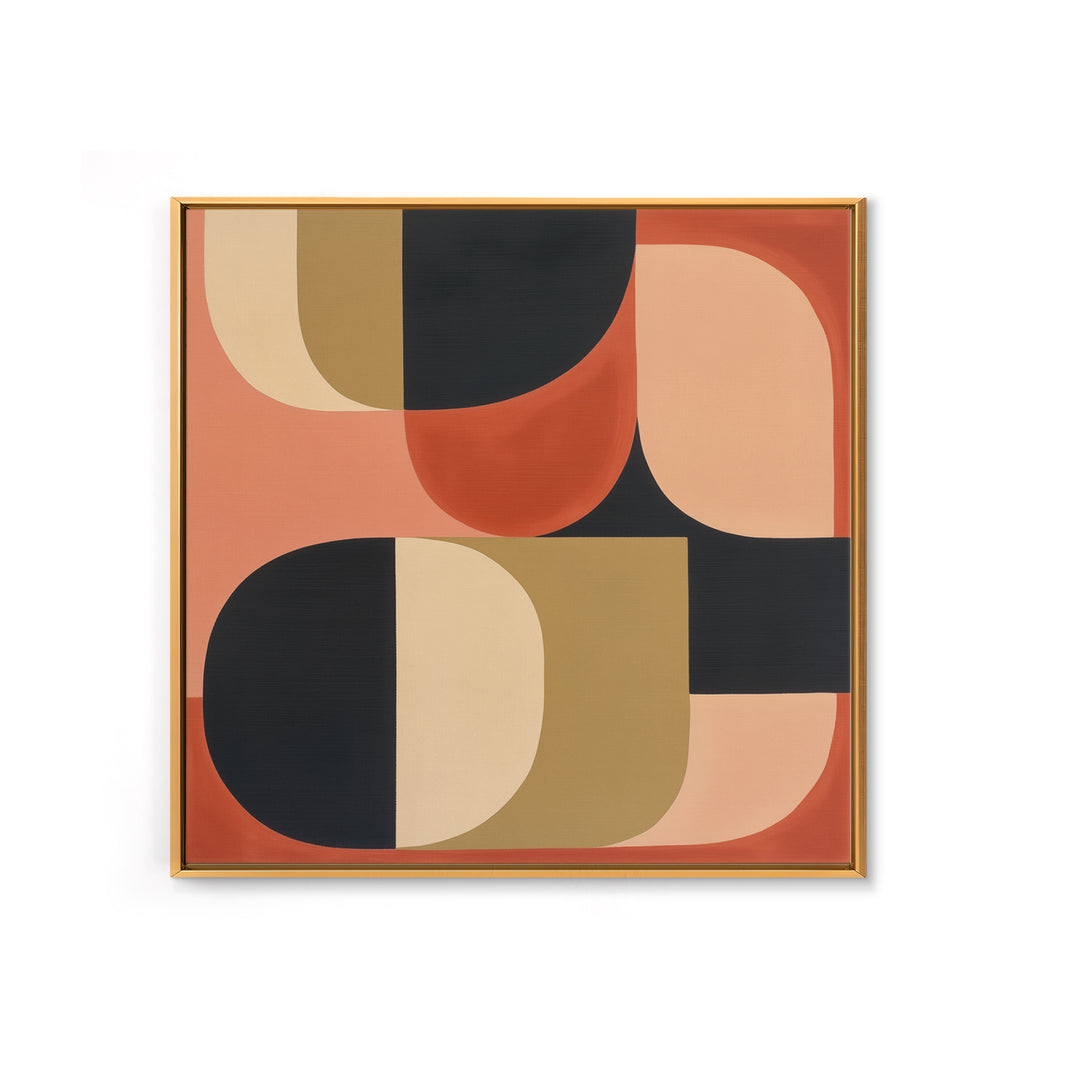 Warm Terracotta Abstract Canvas Print, General Fine Art, Bedroom Decor, Living Room Decor, Abstract Art, Minimalist Decor, GEN-1x1-30