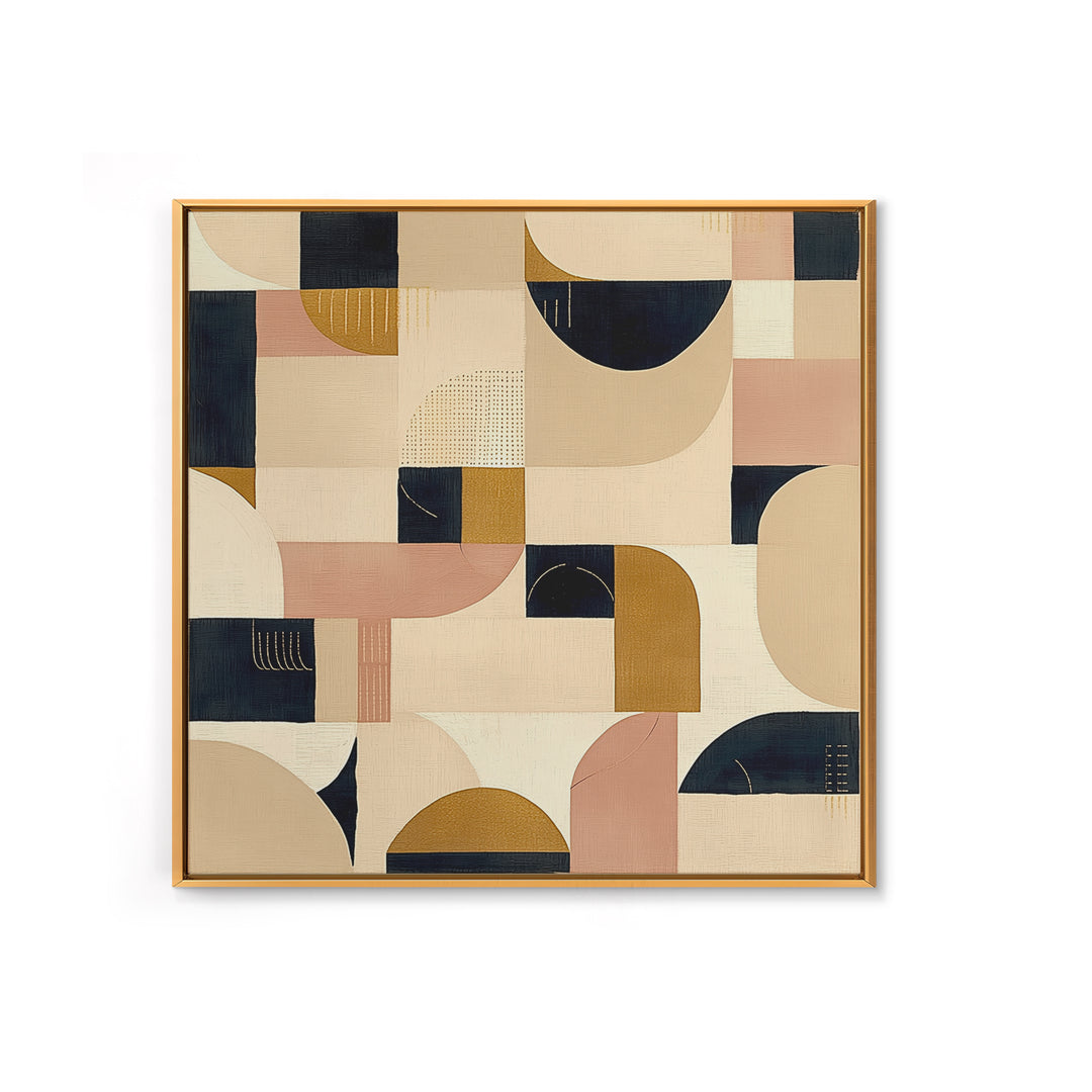 Earthy Plaster Texture Abstract Framed Canvas Print, General Fine Art, Large Wall Art, Living Room Decor, Abstract Art, GEN-1x1-39