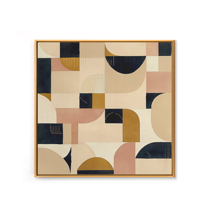 Earthy Plaster Texture Abstract Framed Canvas Print, General Fine Art, Large Wall Art, Living Room Decor, Abstract Art, GEN-1x1-39
