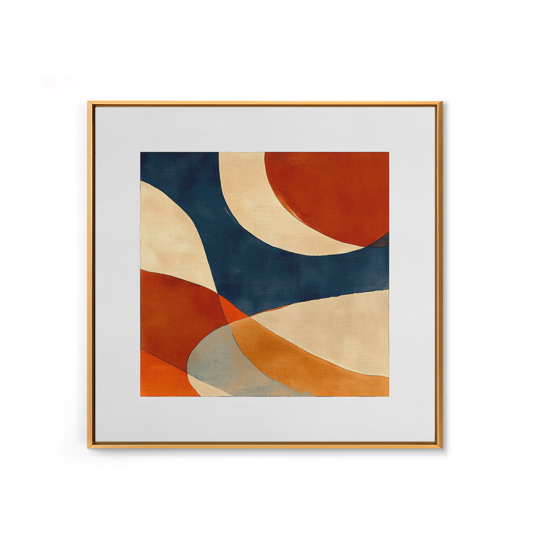 Warm Terracotta Abstract Canvas Print, General Fine Art, Bedroom Decor, Living Room Decor, Abstract Art, Minimalist Decor, GEN-1x1-54