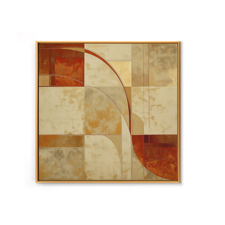 Earthy Plaster Texture Abstract Canvas Print, General Fine Art, Luxury Decor, Living Room Decor, Abstract Art, GEN-1x1-87