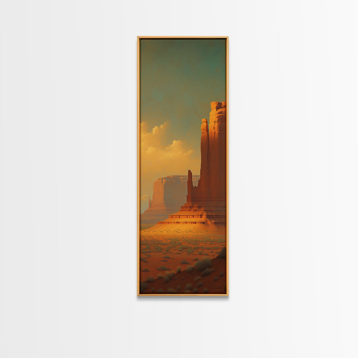 Serene Desert Horizon Canvas Print, General Fine Art, Poster, Living Room Decor, Fine Art, Wall Art Prints, Mid Century Modern, GEN-1x3-77