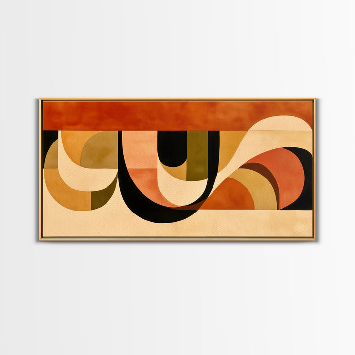 Warm Terracotta Abstract Canvas Print, General Fine Art, Print, Living Room Decor, Abstract Art, Art Deco, Wall Hanging, GEN-2x1-74