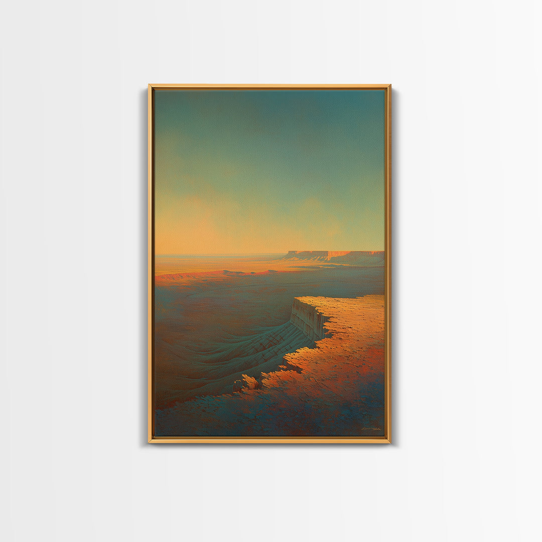 Serene Desert Horizon Canvas Print, General Fine Art, Printable Wall Art, Living Room Decor, Fine Art, Canvas Wall Art, GEN-2x3-49