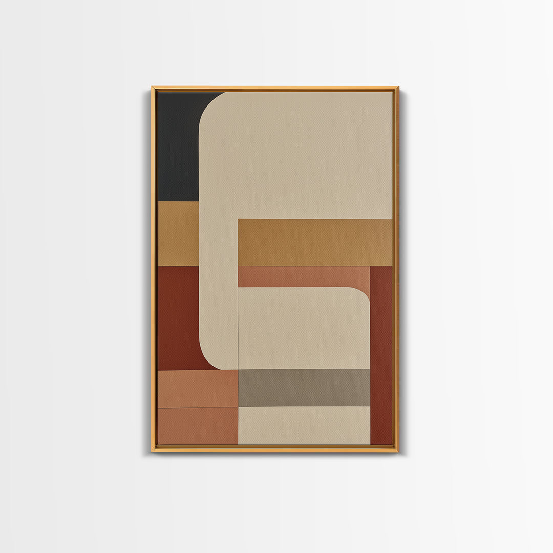 Modern Geometric Composition Canvas Print, General Fine Art, Decor, Living Room Decor, Fine Art, Digital Wall Art, GEN-2x3-66
