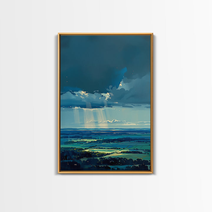 Quiet Abstract Landscape Canvas Print, General Fine Art, Art Prints, Living Room Decor, Fine Art, Wall Hanging, GEN-2x3-9