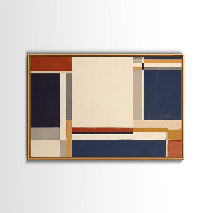 Modern Geometric Composition Framed Canvas Print, General Fine Art, Printable, Living Room Decor, Fine Art, Framed Wall Art, GEN-3x2-14