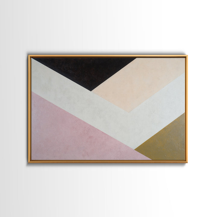 Modern Geometric Composition Canvas Print, General Fine Art, Oil Painting, Living Room Decor, Abstract Art, Gallery Decor, GEN-3x2-62