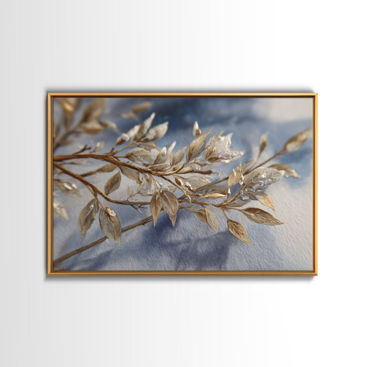 Soft Watercolor Branch Study Framed Canvas Print, General Fine Art, Poster, Living Room Decor, Fine Art, Wall Art Prints, GEN-3x2-87