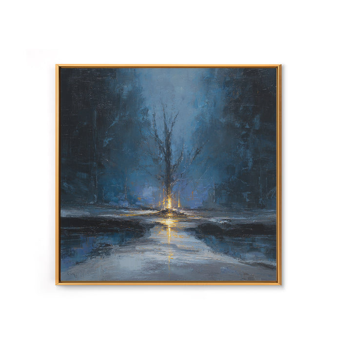 Haunted Forest Path Framed Canvas Print, Gothic Art, Moody Wall Art, Living Room Decor, Fine Art, Gothic, Wall Decor, GOT-1x1-43