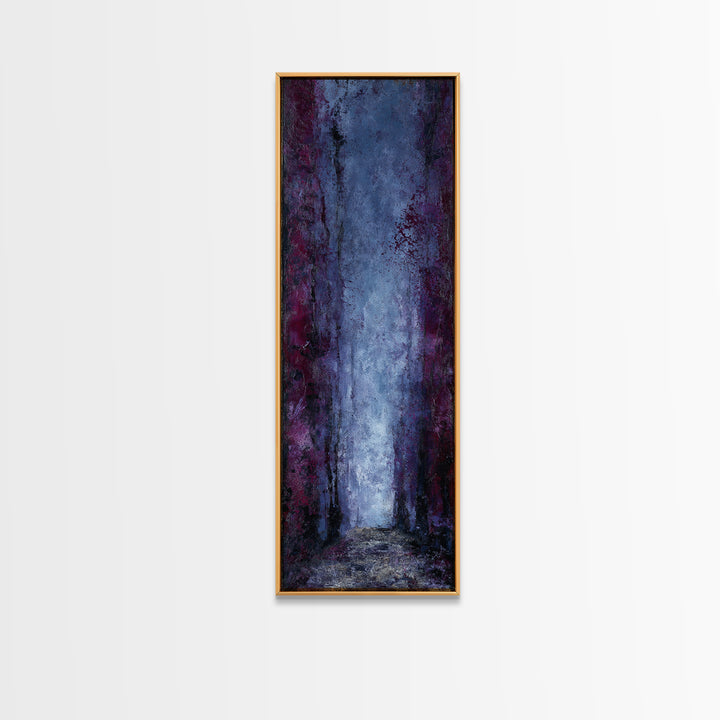 Haunted Forest Path Framed Canvas Print, Gothic Art, Dark Academia Decor, Living Room Decor, Oil Painting, Gothic, GOT-1x3-79