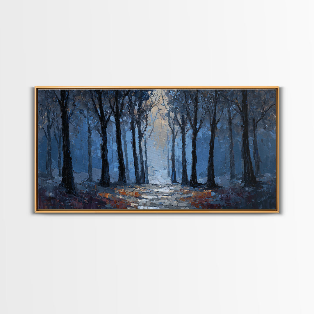 Haunted Forest Path Canvas Print, Gothic Art, Art Prints, Living Room Decor, Gothic, Dark Academia Decor, Whimsigoth Decor, GOT-2x1-39