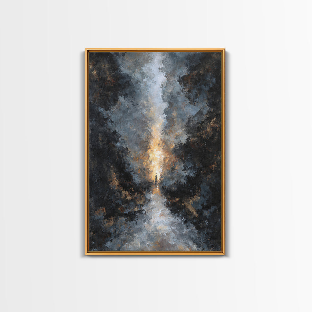 Haunted Forest Path Framed Canvas Print, Gothic Art, Gothic, Living Room Decor, Fine Art, Gothic, Moody Wall Art, Halloween Art, GOT-2x3-75