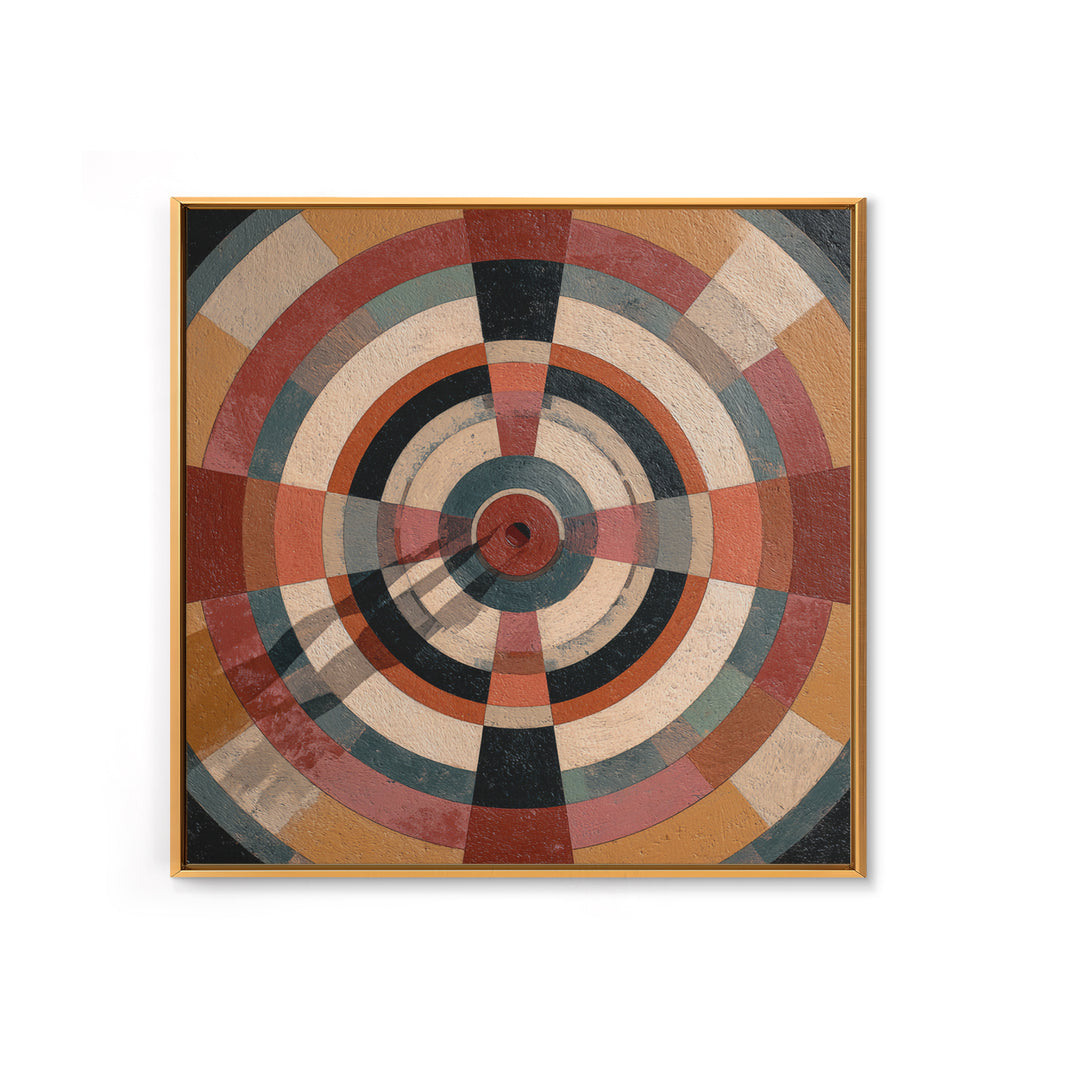 Dartboard Bullseye with Dynamic Motion Framed Canvas Print, Game Room Art, Gallery Decor, Game Room Decor, Fine Art, Play, GRA-1x1-32