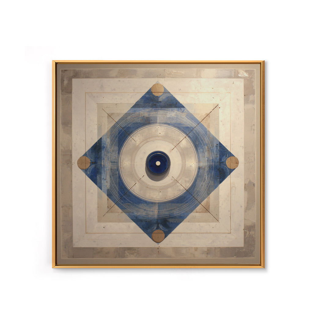 Air Hockey Puck Framed Canvas Print, Game Room Art, Playroom Wall Decor, Game Room Decor, Abstract Art, Play, Statement Artwork, GRA-1x1-42
