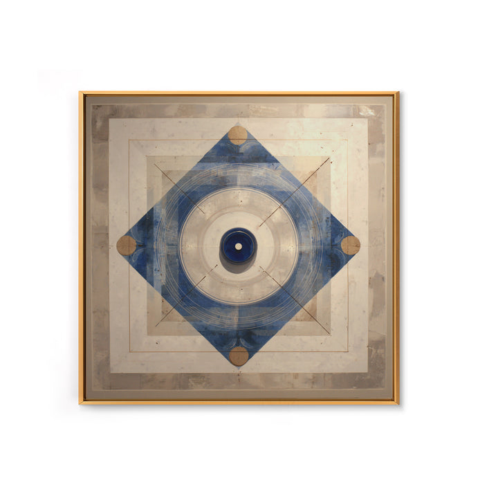 Air Hockey Puck Framed Canvas Print, Game Room Art, Playroom Wall Decor, Game Room Decor, Abstract Art, Play, Statement Artwork, GRA-1x1-42