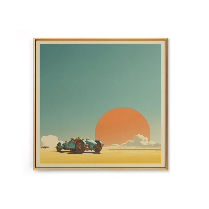 Retro Racing Car Game Poster Without Text Canvas Print, Game Room Art, Playroom Art, Game Room Decor, Fine Art, Play, GRA-1x1-60