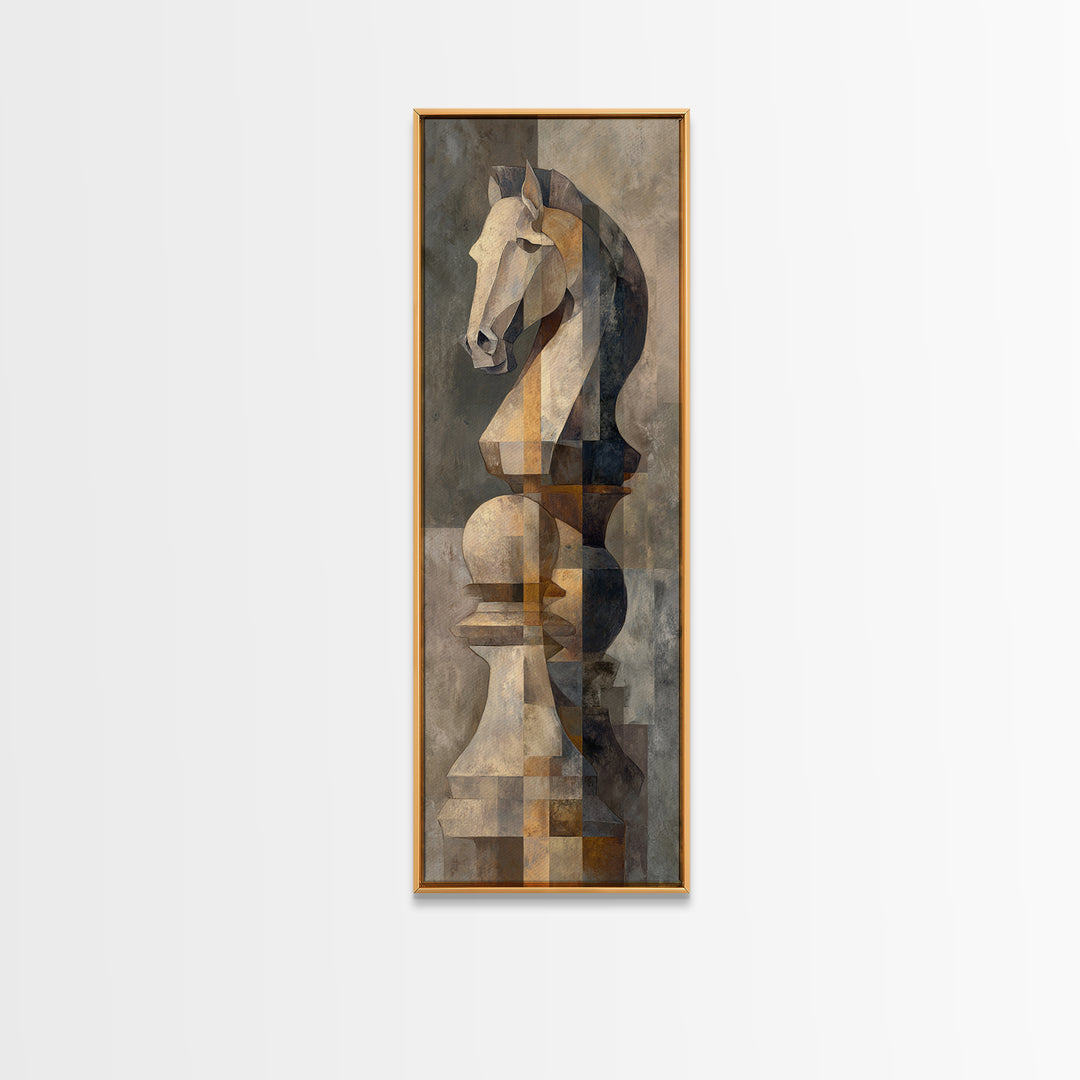 Tabletop Dice Rolling Through Dramatic Light Framed Canvas Print, Game Room Art, Modern Decor, Game Room Decor, Fine Art, Play, GRA-1x3-29