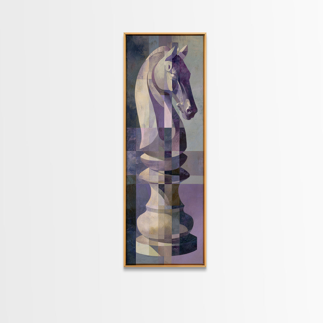 Tabletop Dice Rolling Through Dramatic Light Framed Canvas Print, Game Room Art, Modern Decor, Game Room Decor, Fine Art, Play, GRA-1x3-53