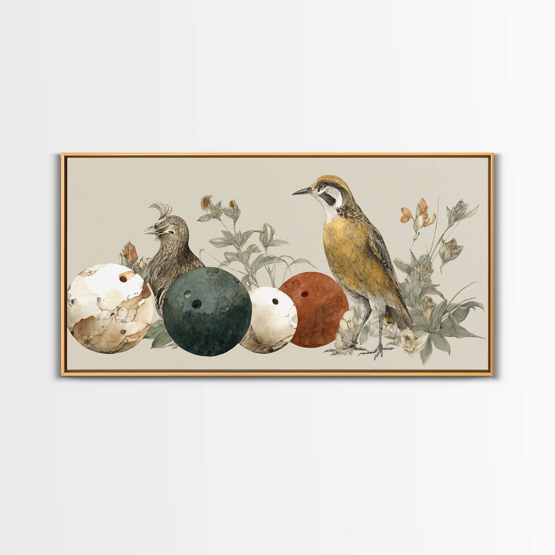 Bowling Ball and Pins Framed Canvas Print, Game Room Art, Art Print, Game Room Decor, Fine Art, Play, Canvas Art, Black Art, GRA-2x1-10