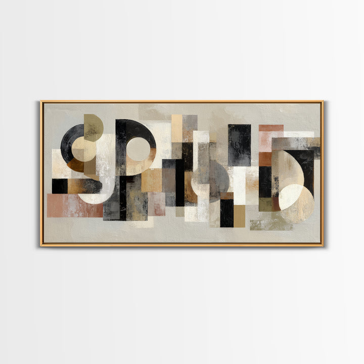 Scoreboard Numbers as Abstract Design Framed Canvas Print, Game Room Art, Statement Artwork, Game Room Decor, Fine Art, Play, GRA-2x1-20