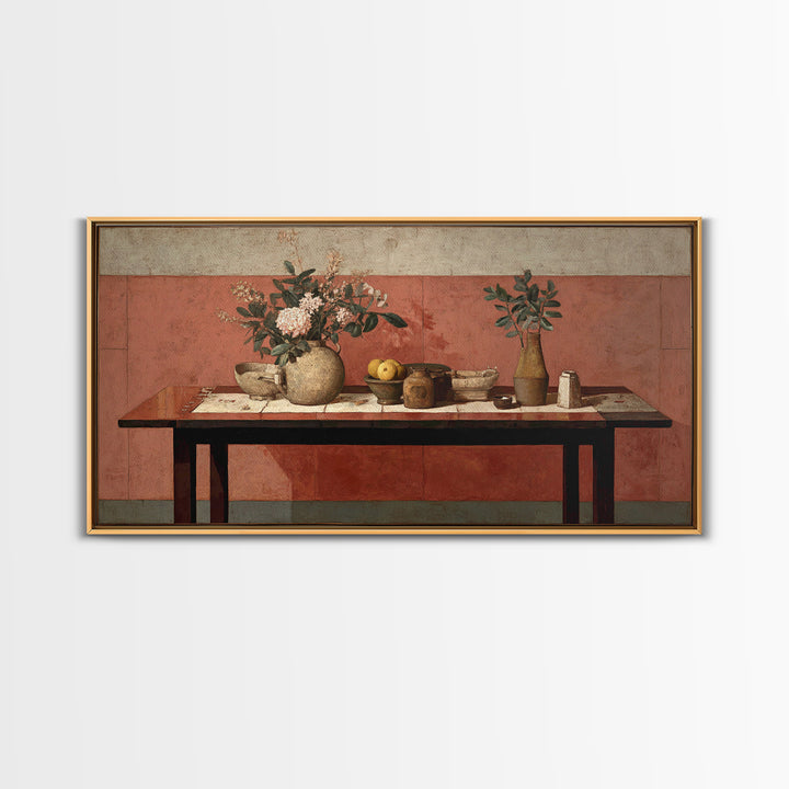 Blackjack Table Still Life Without Words Framed Canvas Print, Game Room Art, Bedroom Wall Art, Game Room Decor, Fine Art, Play, GRA-2x1-88