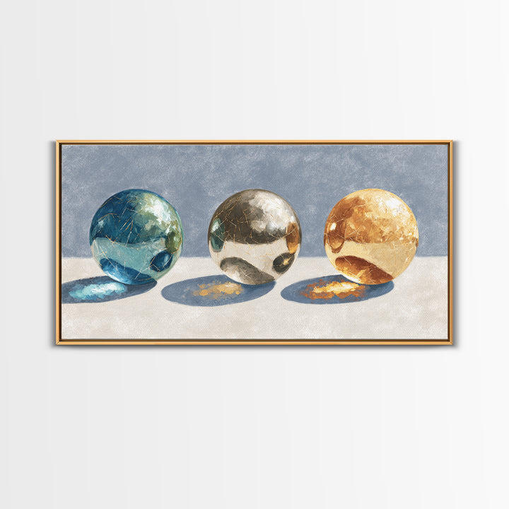 Pinball Silver Ball Canvas Print, Game Room Art, Modern Wall Art, Game Room Decor, Fine Art, Play, Unique Home Decor, GRA-2x1-89