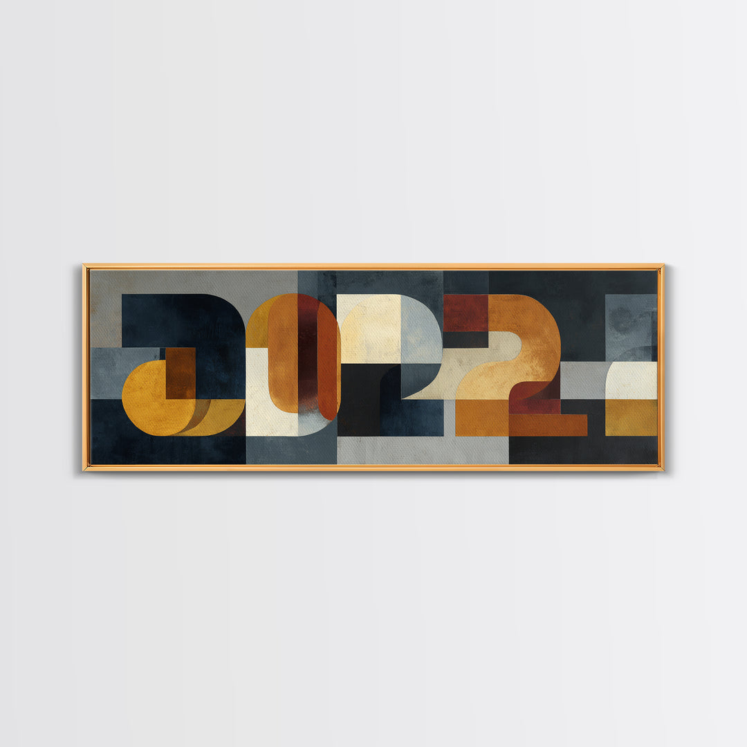Scoreboard Numbers as Abstract Design Canvas Print, Game Room Art, Living Room Art, Game Room Decor, Play, Neutral Decor, GRA-3x1-16