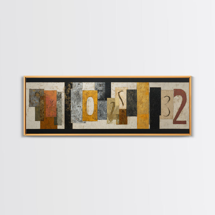 Scoreboard Numbers as Abstract Design Canvas Print, Game Room Art, Gallery Decor, Game Room Decor, Fine Art, Play, GRA-3x1-40