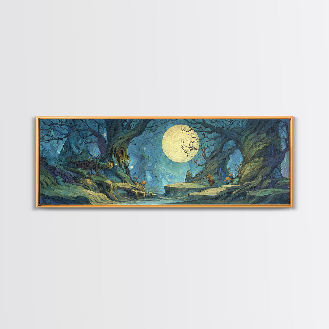Fantasy Board Game Dragon Token Scene Canvas Print, Game Room Art, Living Room Decor, Game Room Decor, Fine Art, Play, GRA-3x1-75