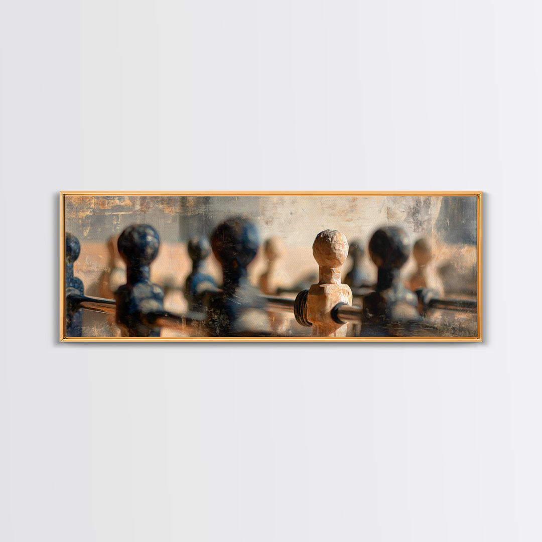 Foosball Player Figures Canvas Print, Game Room Art, Gallery Decor, Game Room Decor, Fine Art, Play, Contemporary Art, GRA-3x1-97