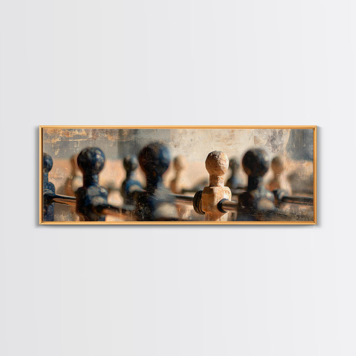 Foosball Player Figures Canvas Print, Game Room Art, Gallery Decor, Game Room Decor, Fine Art, Play, Contemporary Art, GRA-3x1-97