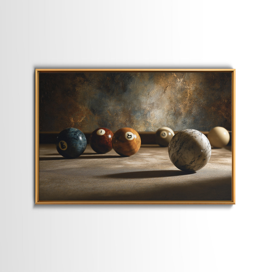 Billiards Eight Ball Canvas Print, Game Room Art, Black Woman Art, Game Room Decor, Play, Retro Art, Whimsical Wall Art, GRA-3x2-54