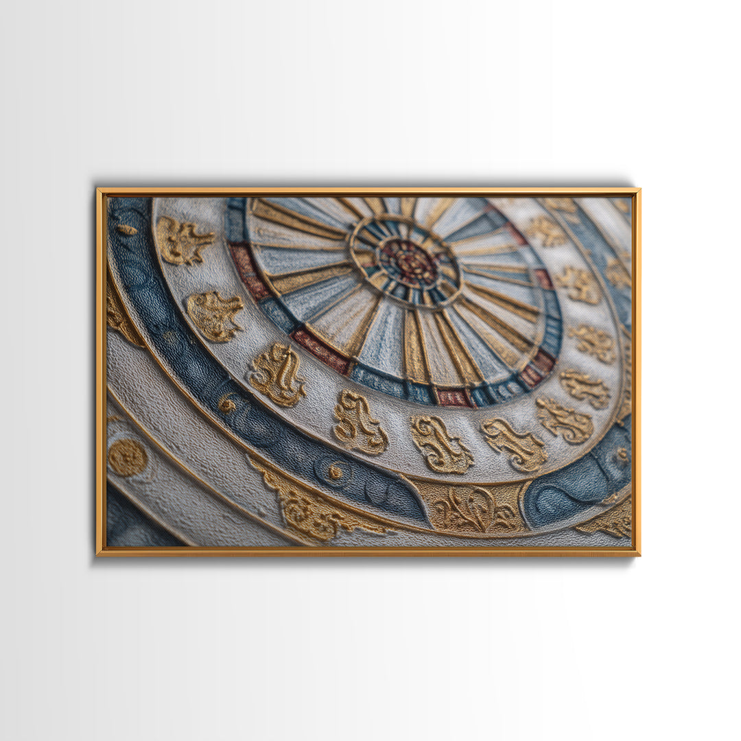Dartboard Bullseye with Dynamic Motion Framed Canvas Print, Game Room Art, Whimsical Wall Art, Game Room Decor, Fine Art, Play, GRA-3x2-60