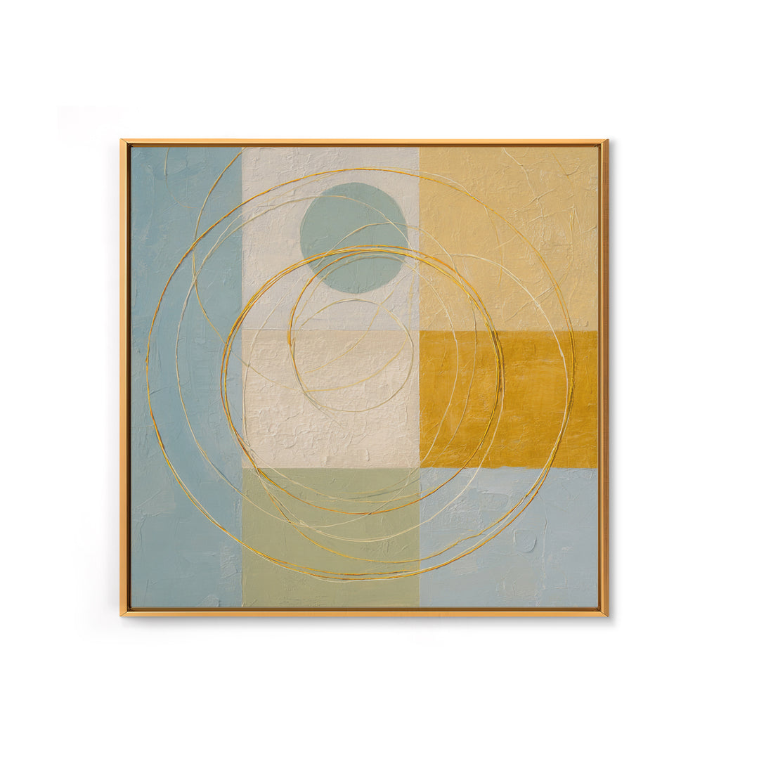 Jump Rope Motion Forming Circular Energy Lines Framed Canvas Print, Gym Art, Room Decor, Gym Decor, Abstract Art, Strength, GYM-1x1-53