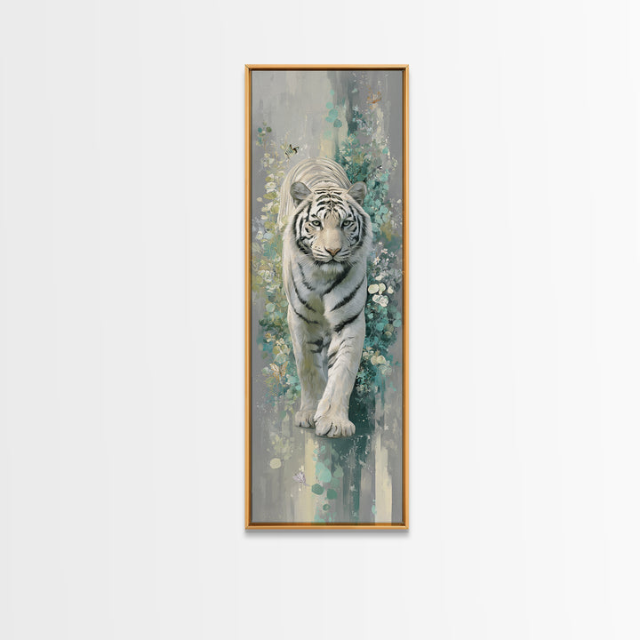 Tiger Representing Strength and Focus Canvas Print, Gym Art, Fine Art Print, Gym Decor, Fine Art, Strength, Wall Decor, GYM-1x3-5